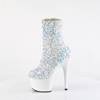 Pleaser - ADORE1042SQ Bottes de plateforme, Pole dance chaussures - Blanc Product image